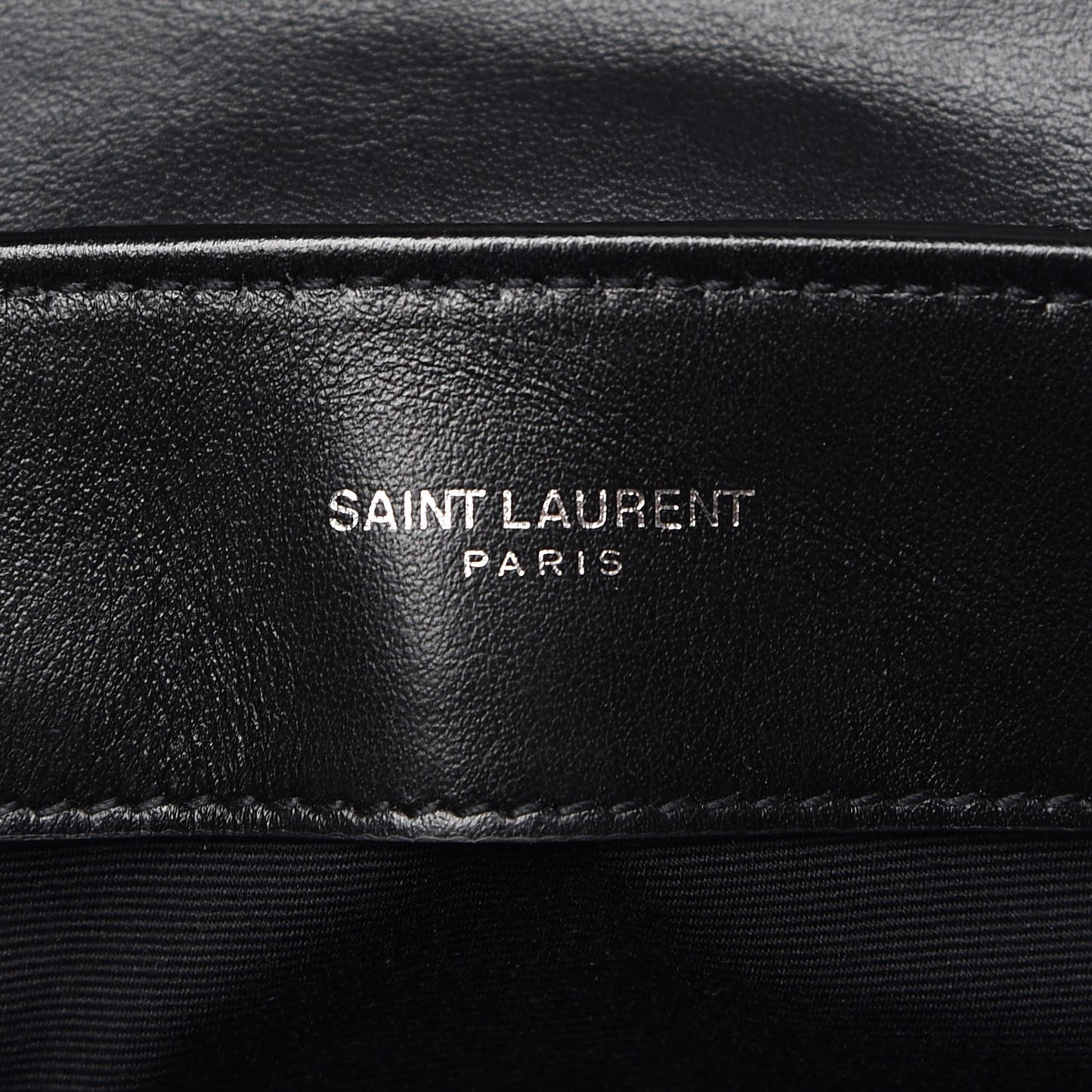 Calfskin Y Quilted Monogram Small Loulou Chain Satchel Black