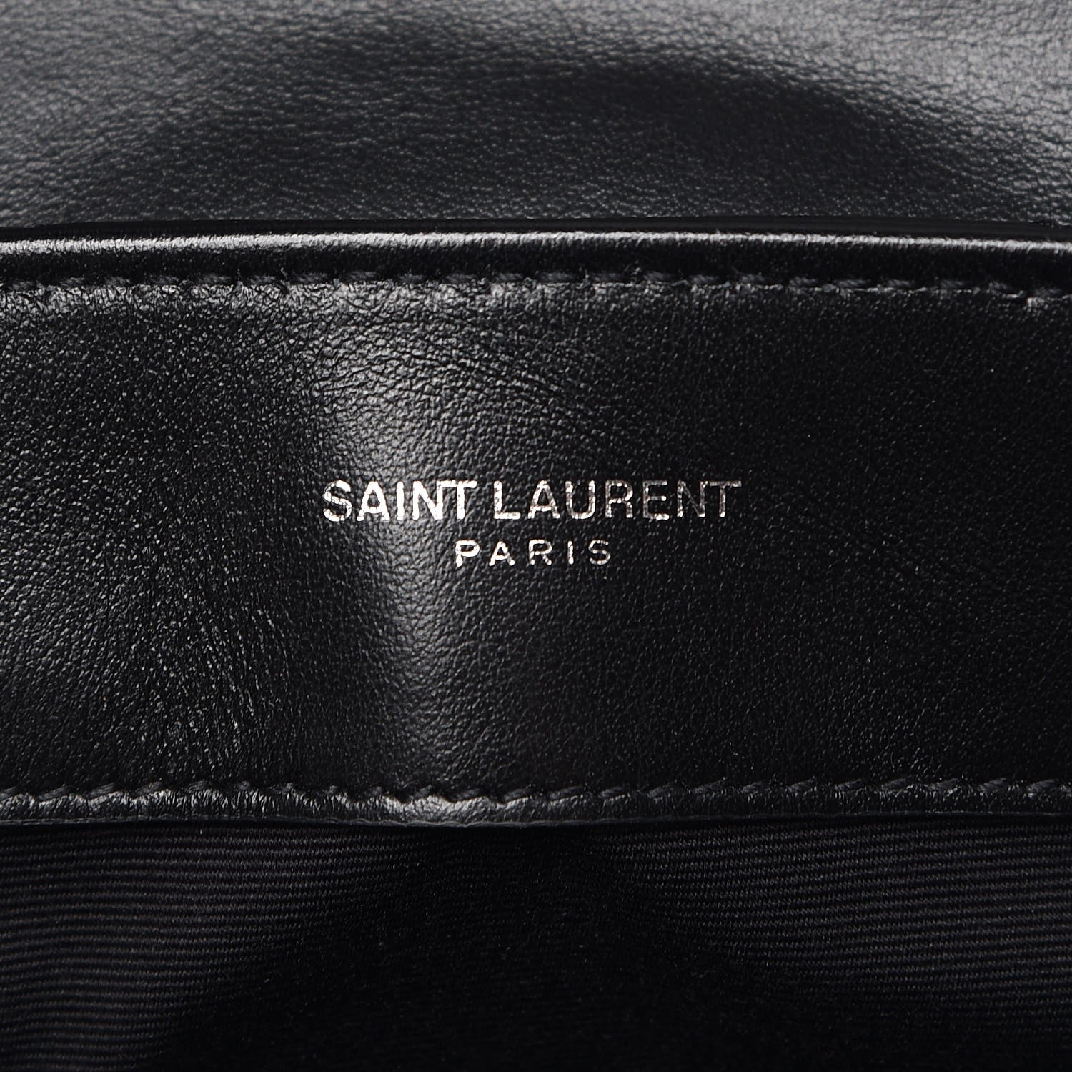Saint Laurent Calfskin Y Quilted Monogram Small Loulou Chain Satchel Black 7 of 9