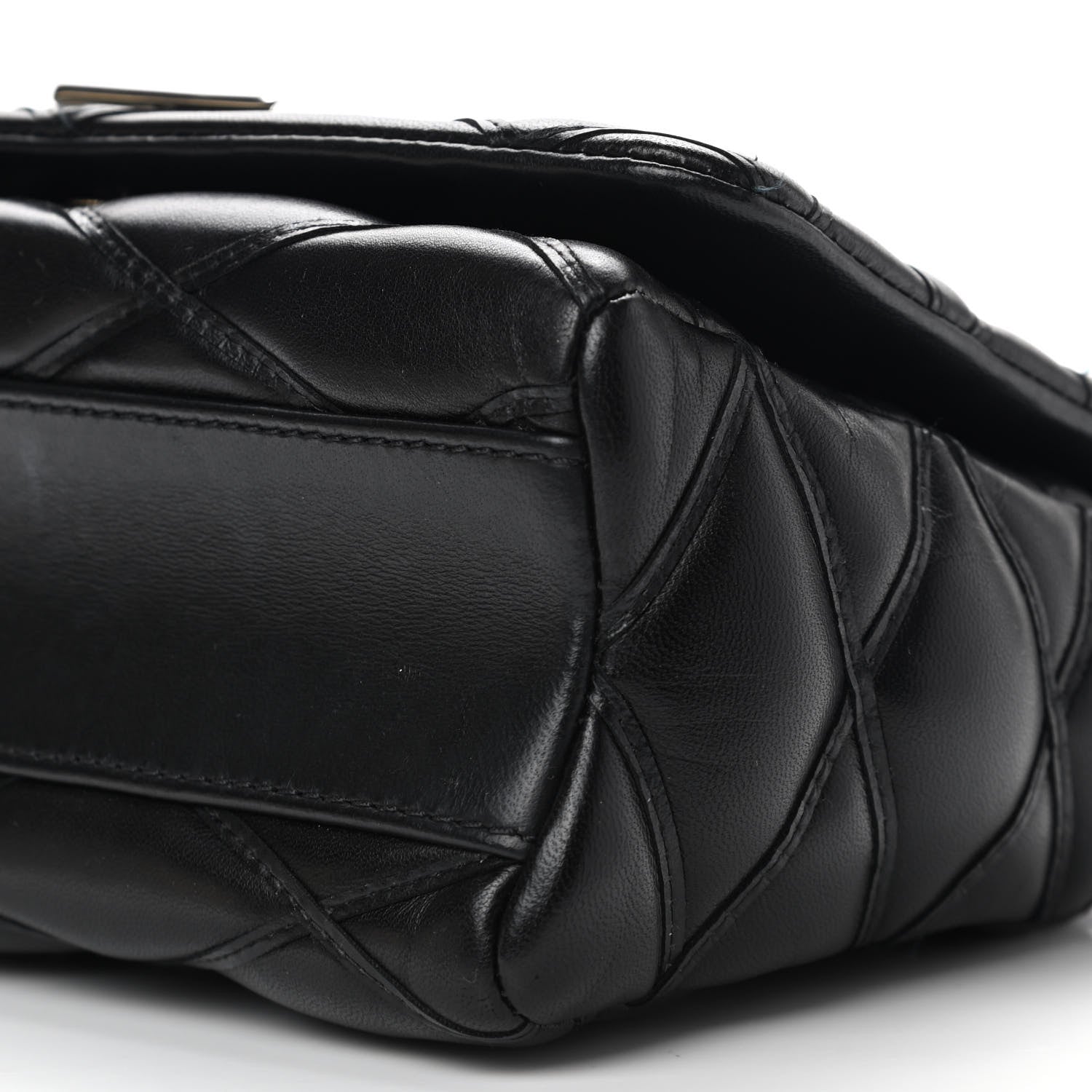 Louis Vuitton Lambskin Malletage GO-14 PM Black 9 of 10