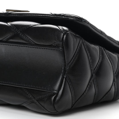 Louis Vuitton Lambskin Malletage GO-14 PM Black 9 of 10