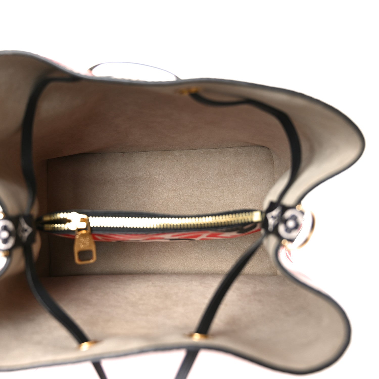 Louis Vuitton Monogram Giant Crafty NeoNoe MM Creme Rouge Black 5 of 9
