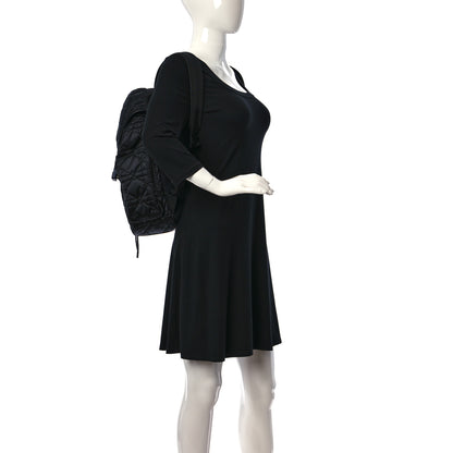 Christian Dior Nylon Cannage Saddle Backpack Black 2 of 9
