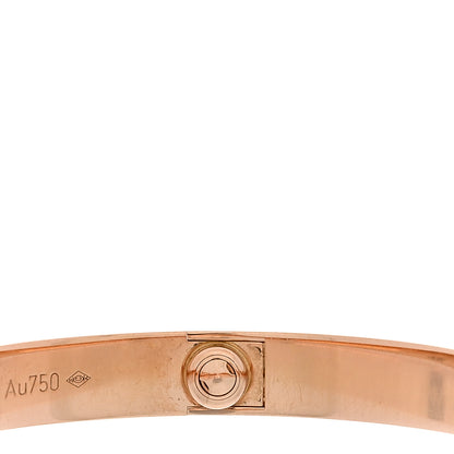 Cartier 18K Pink Gold LOVE Bracelet 17 7 of 9