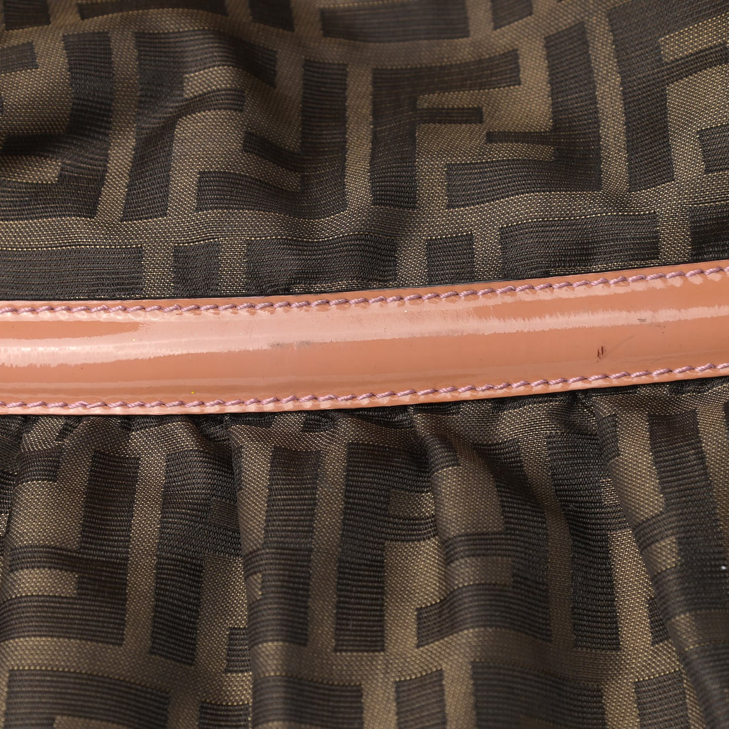 Nylon Patent Zucca Large Chef Shopper Tote Tobacco Pink