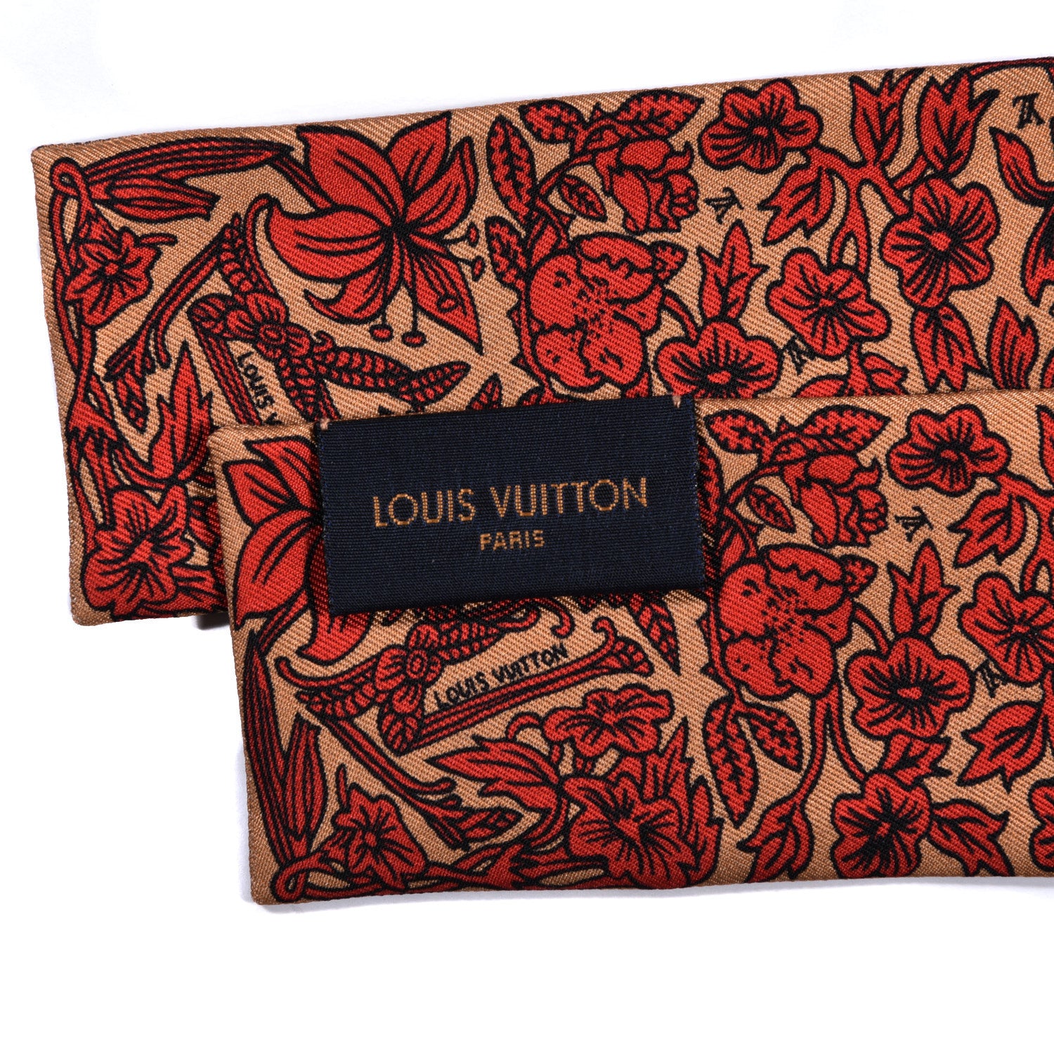 Louis Vuitton Silk Jeu De Louis BB Bandeau Beige 4 of 4