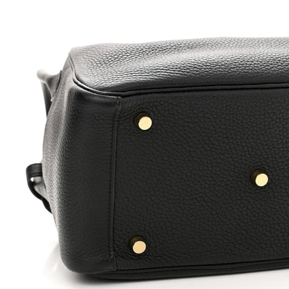 Hermes Taurillon Clemence Lindy 26 Black 8 of 9