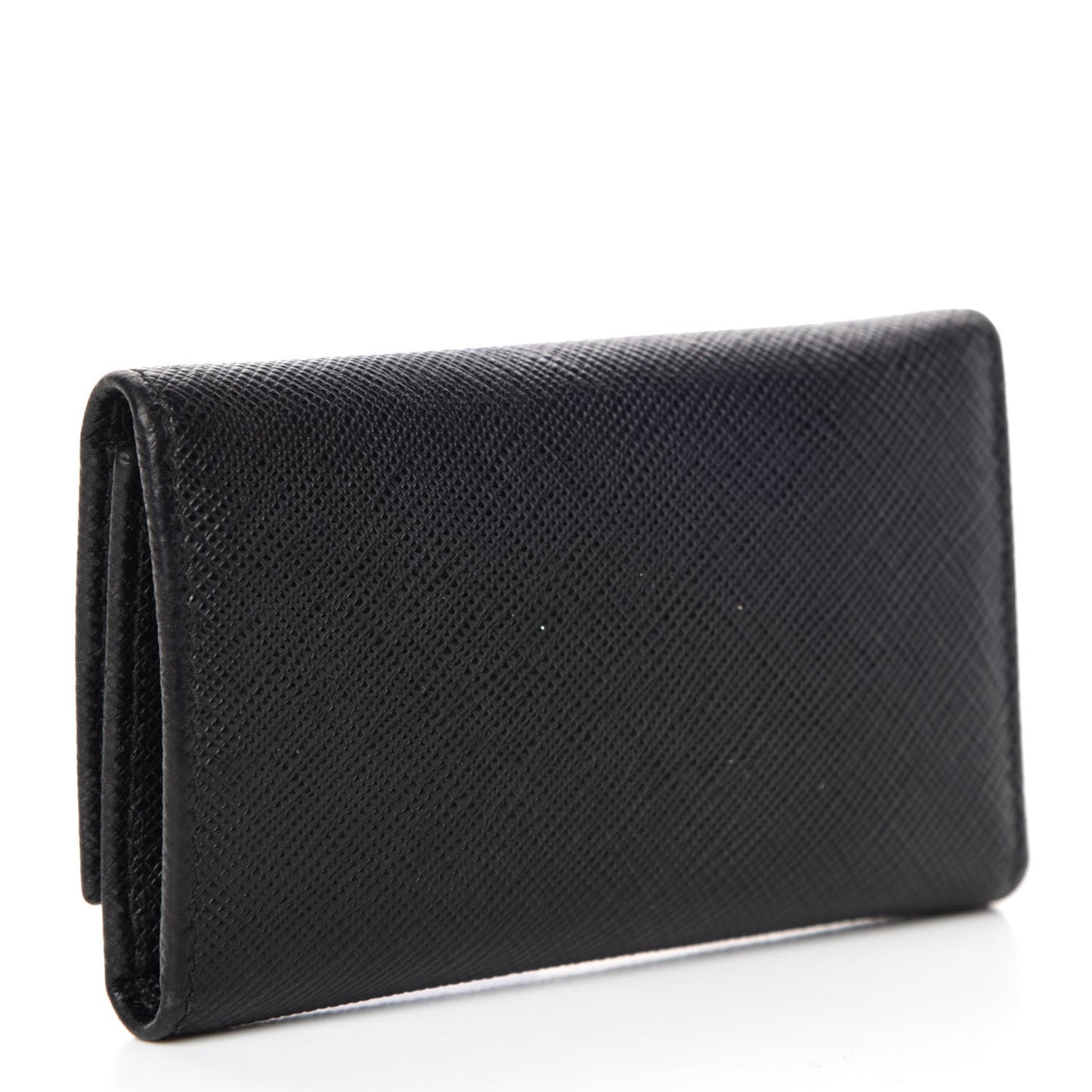 Saffiano 6 Key Holder Black