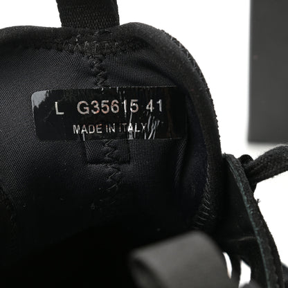 Chanel Fabric Calfskin Suede CC Sneakers 41 Black 8 of 9