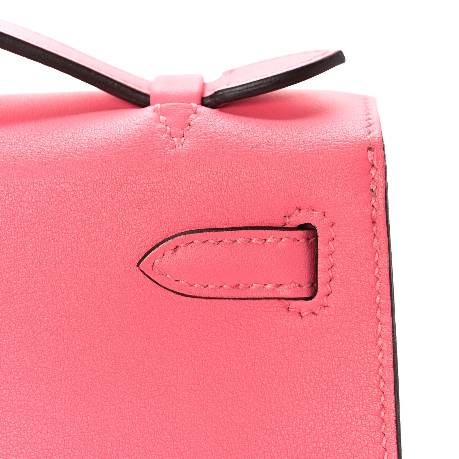 Hermes Swift Kelly Pochette Clutch Rose Azalee 16 of 26