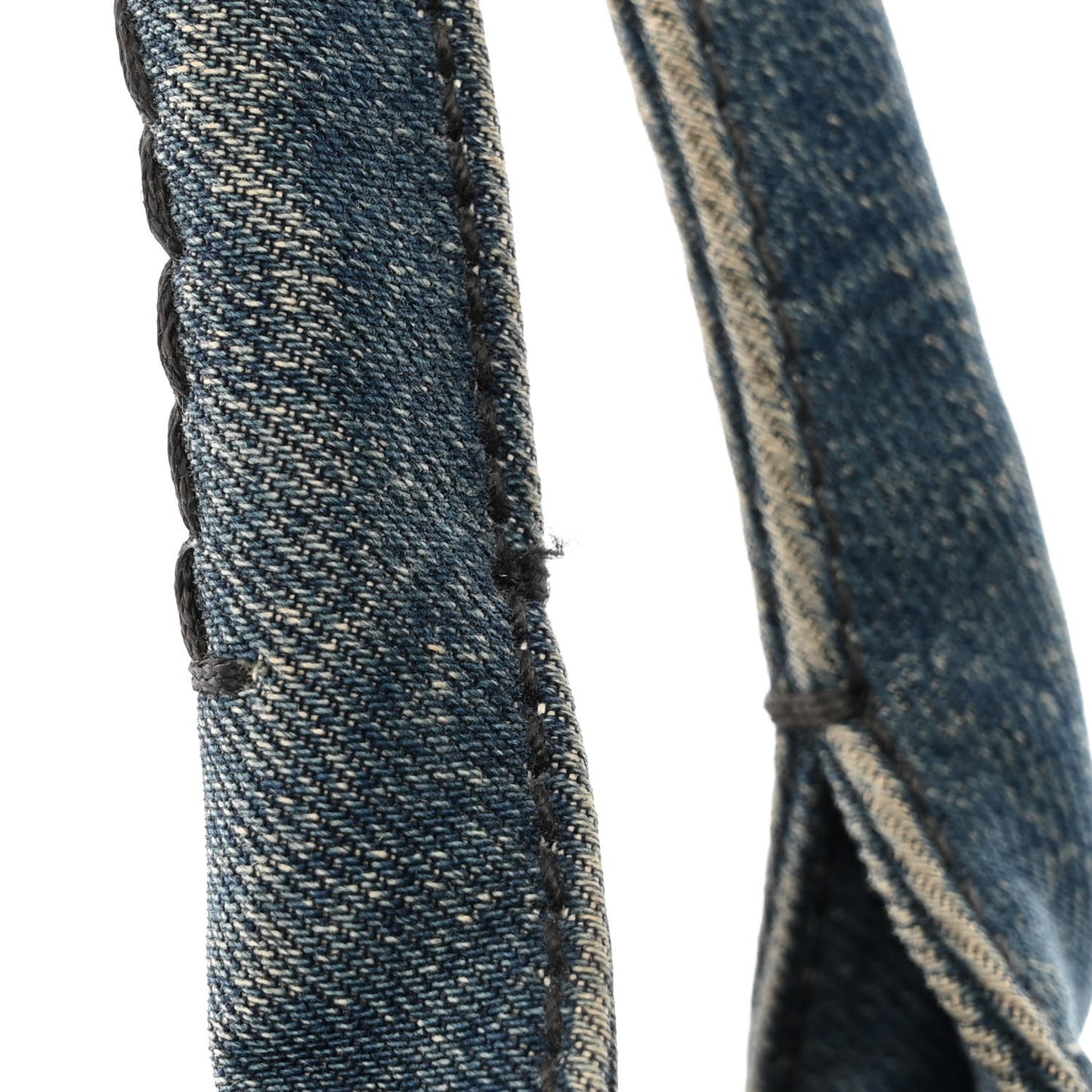 Denim Small Logo Tote Bleu