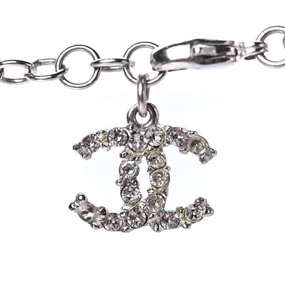 Chanel Crystal CC Logo Choker Necklace Pink 3 of 4