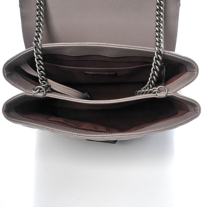 Chanel Goatskin Quilted Small CC University Shopping Tote Grey 5 of 8