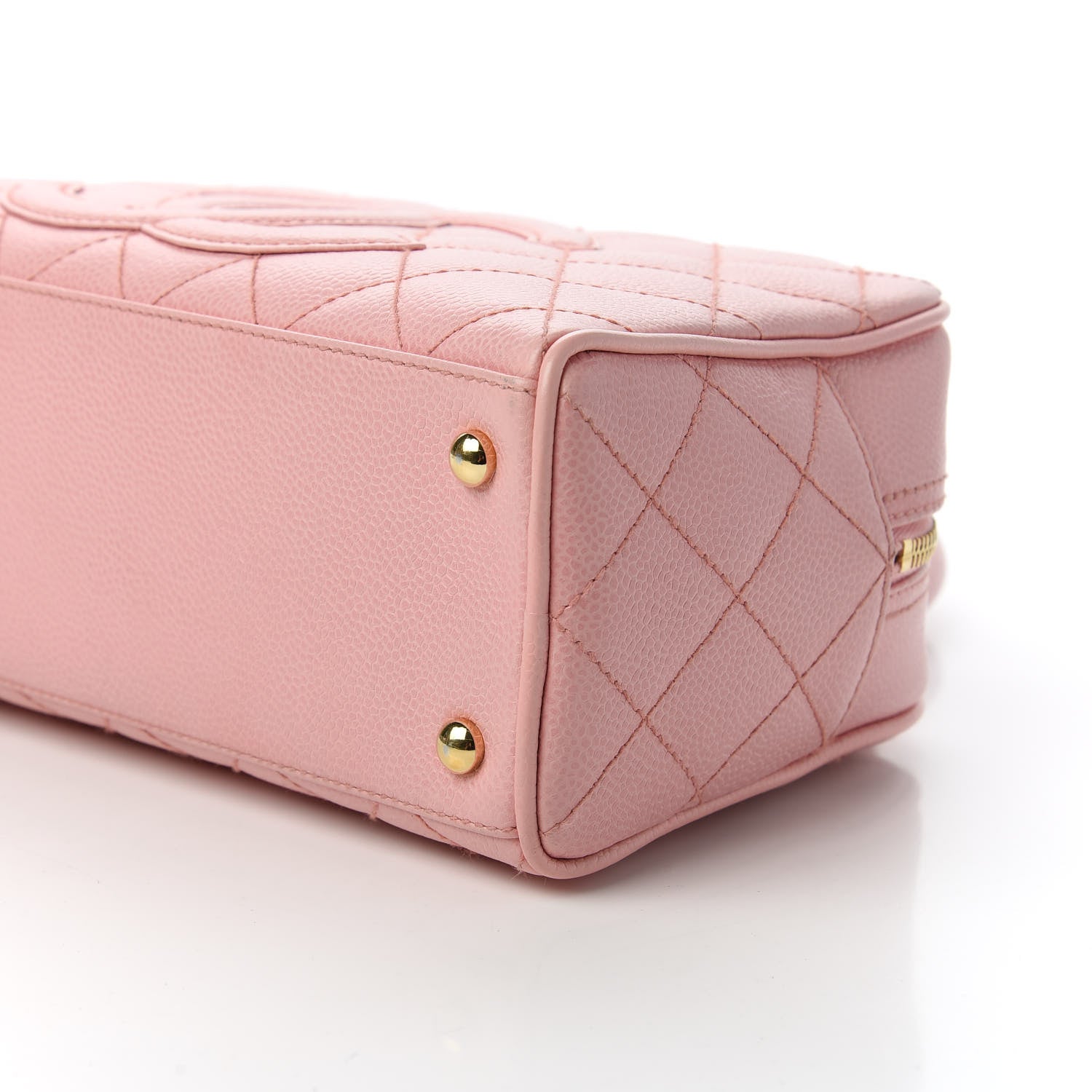 Chanel Caviar Quilted Small Bowler Pink 7 of 10