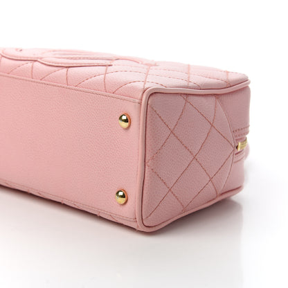 Chanel Caviar Quilted Small Bowler Pink 7 of 10