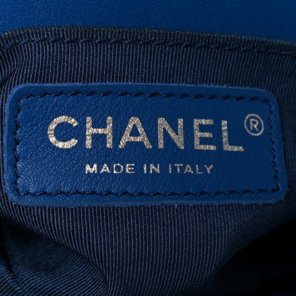 Chanel Lambskin Chevron Quilted Small Boy Flap Blue 6 of 10