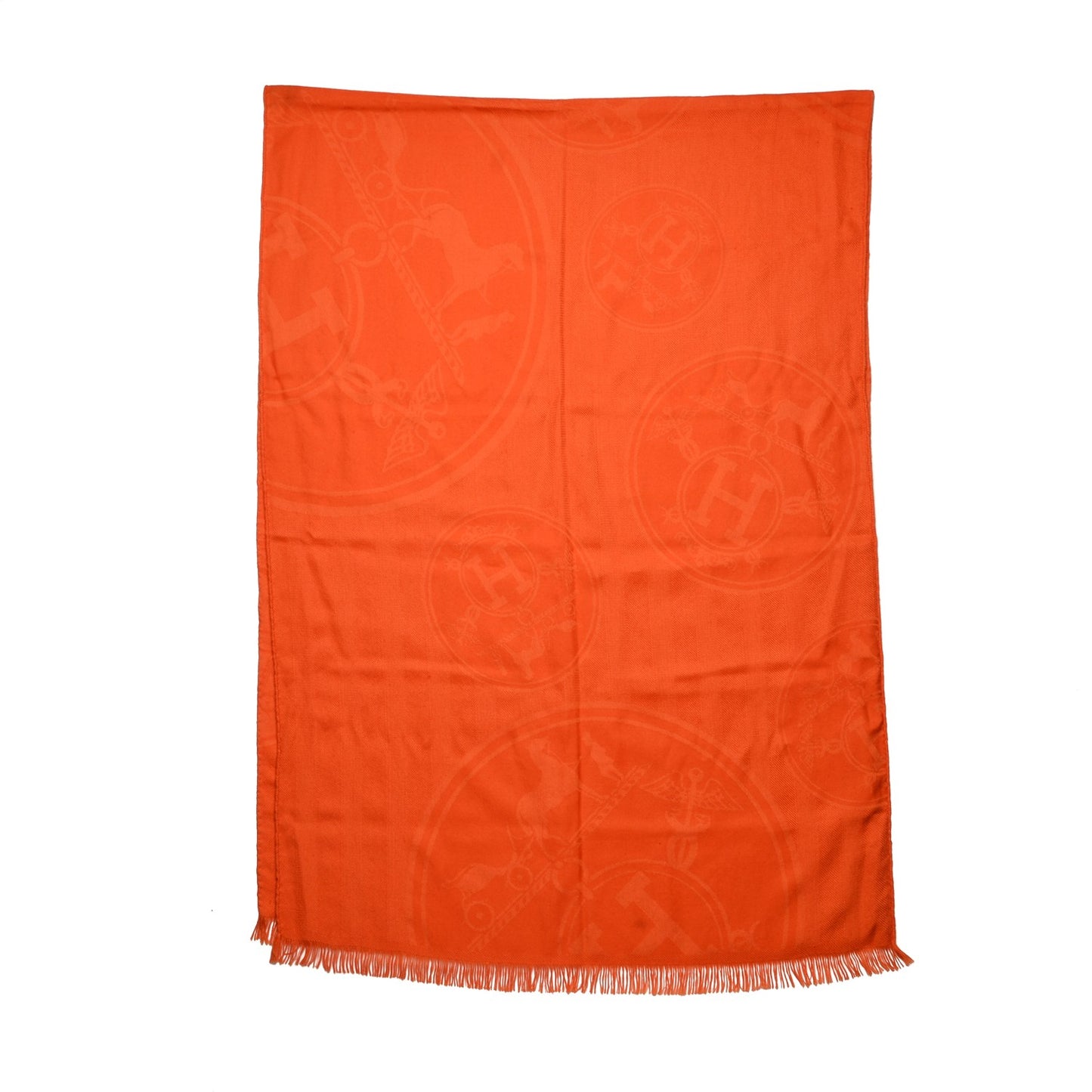 Cashmere Silk New Libris Stole Orange Vif