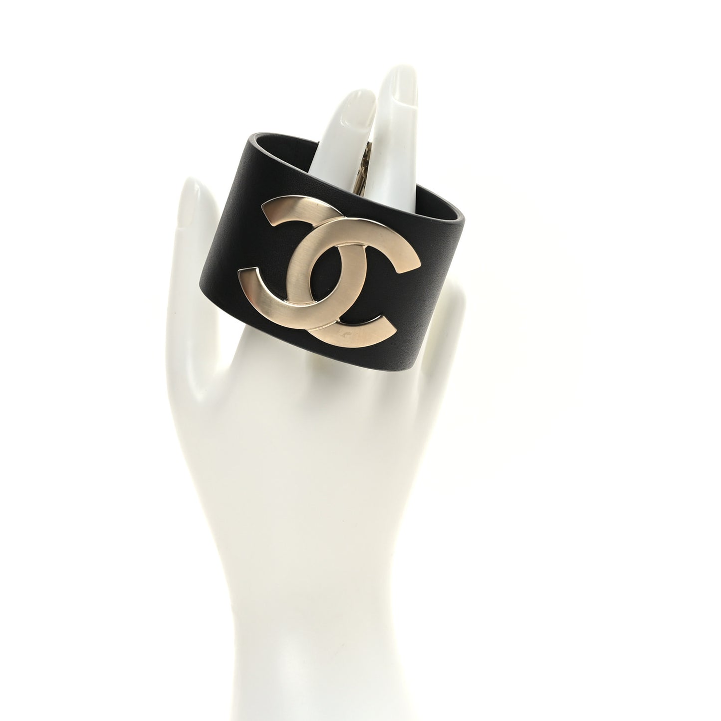 Calfskin CC Wide Cuff M Black