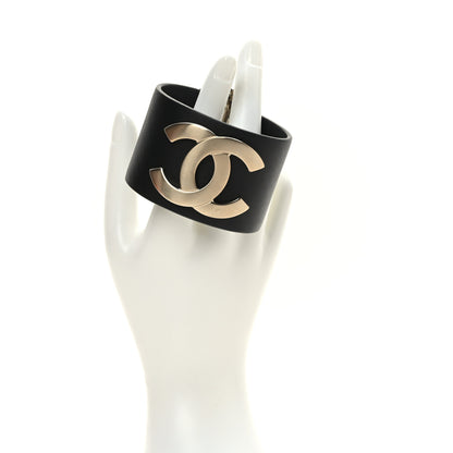 Chanel Calfskin CC Wide Cuff M Black 2 of 5