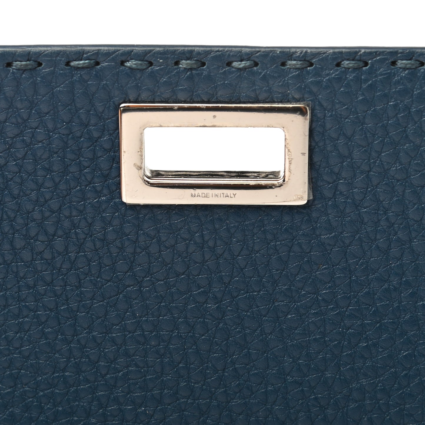 Cuoio Romano Selleria Mini Peekaboo Clutch Wallet Blue Notte
