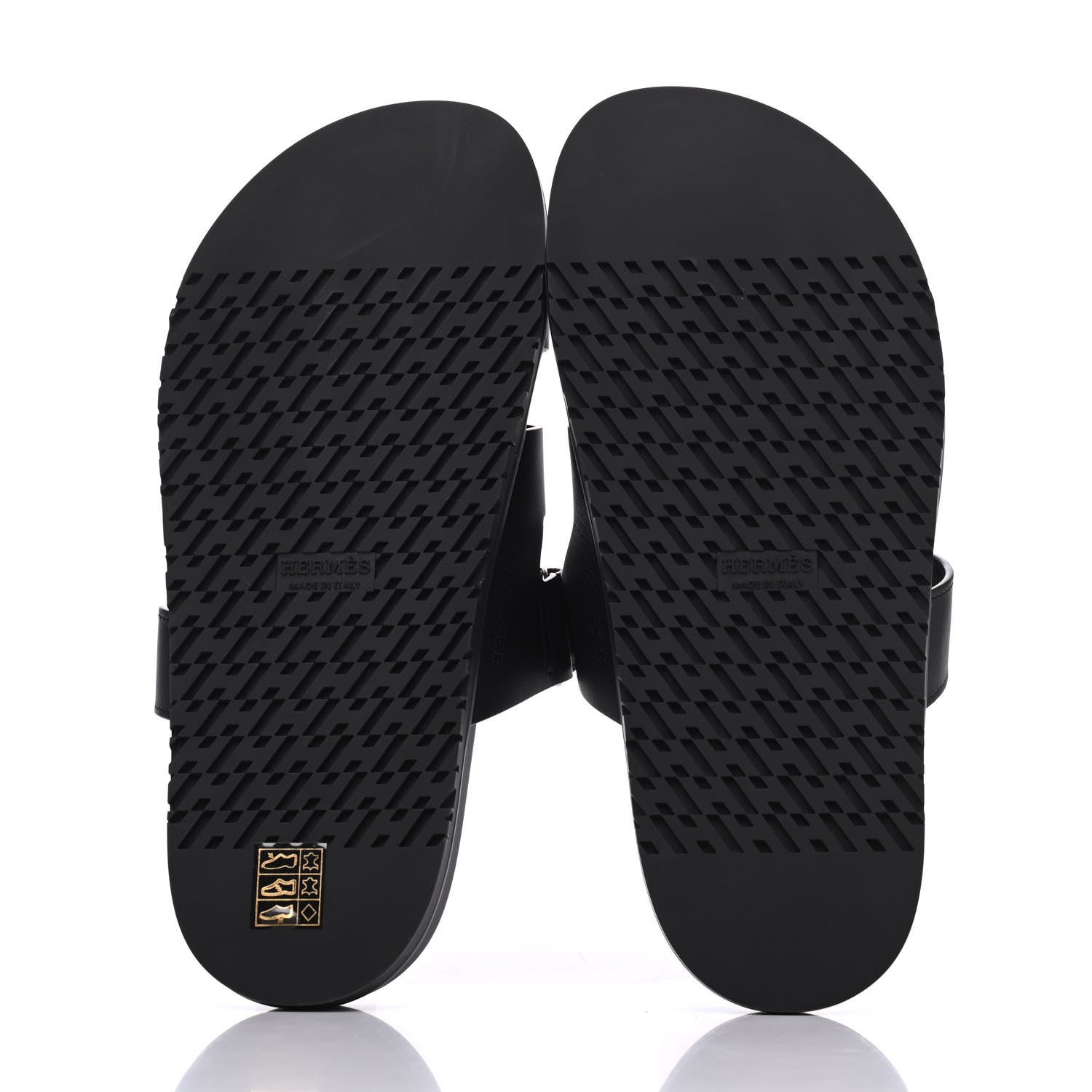 Hermes Calfskin Womens Chypre Sandals 39 Black 5 of 11