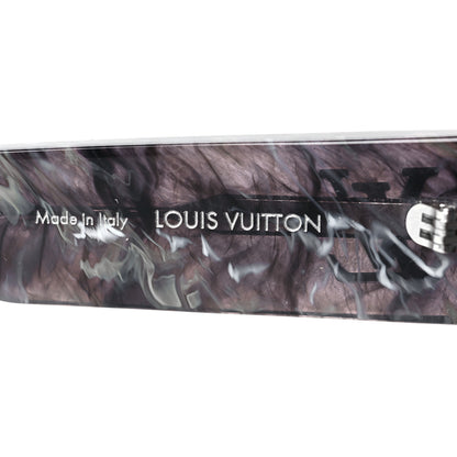 Louis Vuitton Marble Acetate Cyclone Sunglasses Z1789E Grey 5 of 7