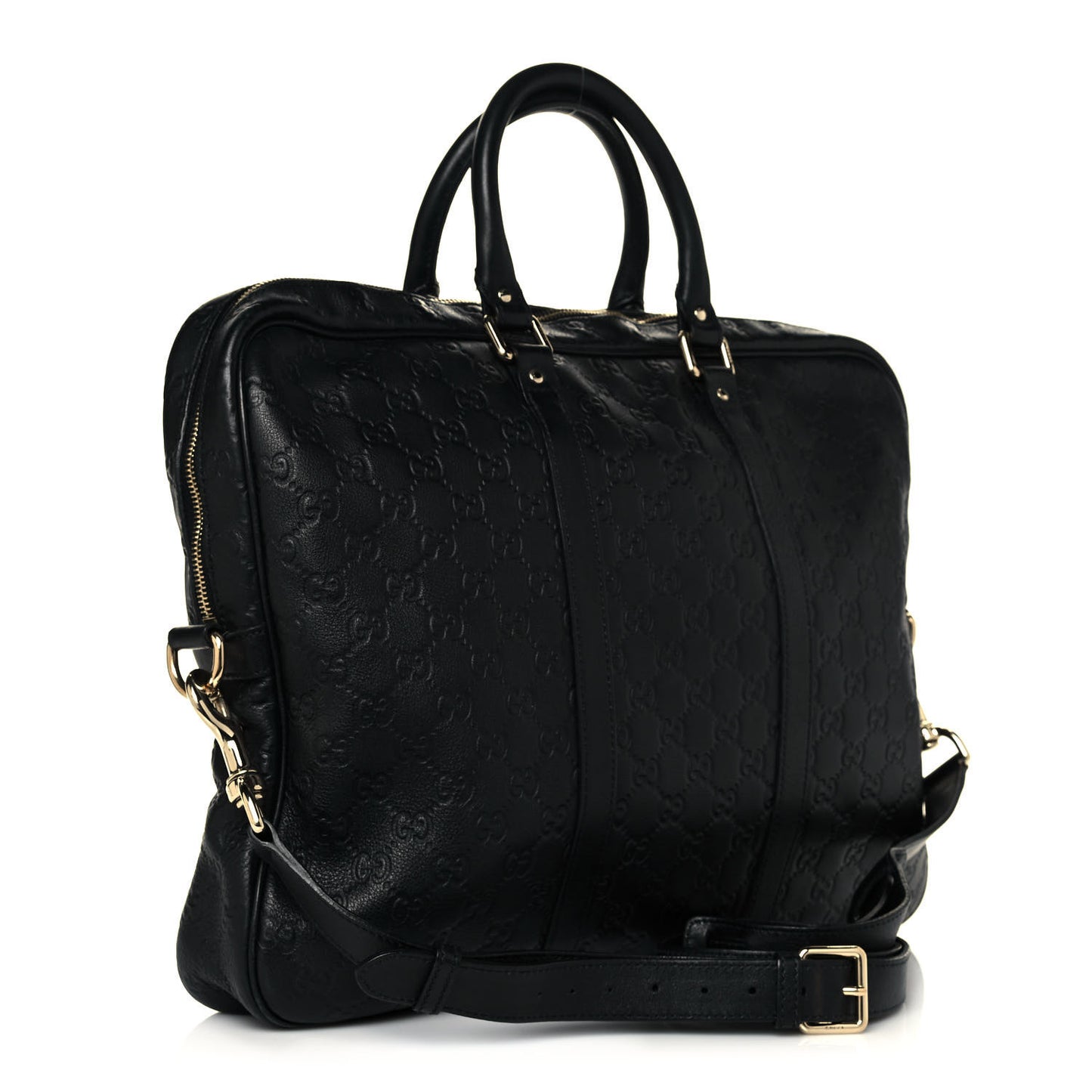 Guccissima Signature Briefcase Black