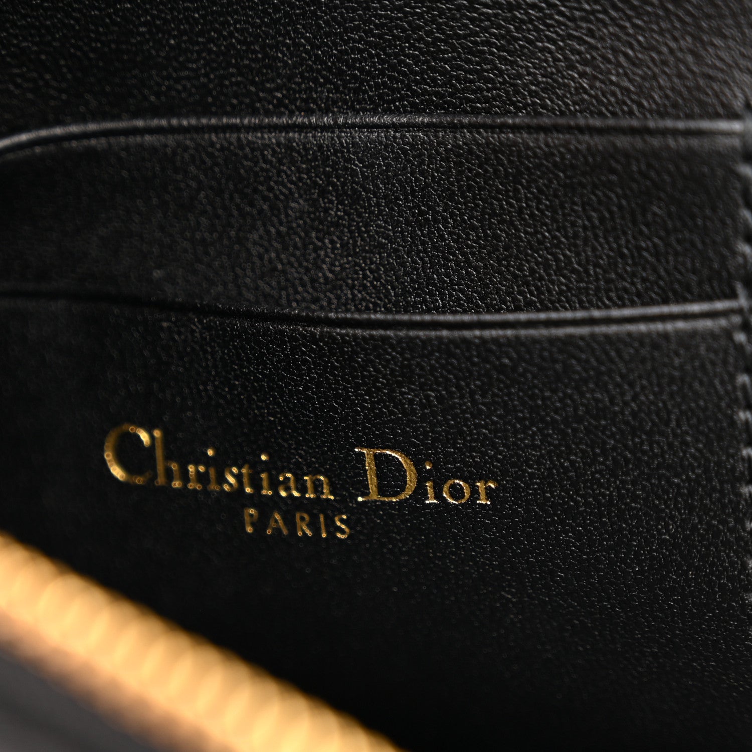 Christian Dior Supple Calfskin Cannage Caro Multifunctional Pouch Black 8 of 13