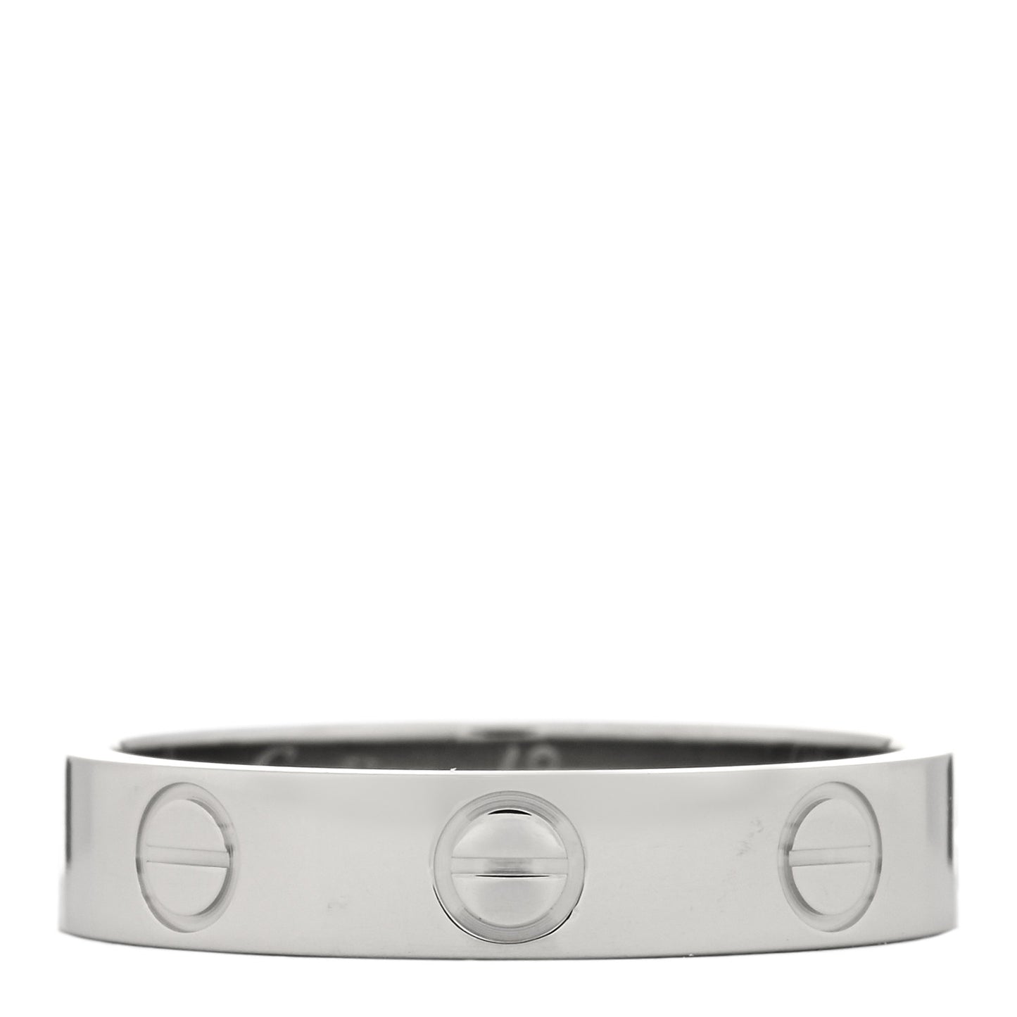 Platinum 3.5mm LOVE Wedding Band Ring 49 4.75