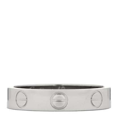 Cartier Platinum 3.5mm LOVE Wedding Band Ring 49 4.75 1 of 3
