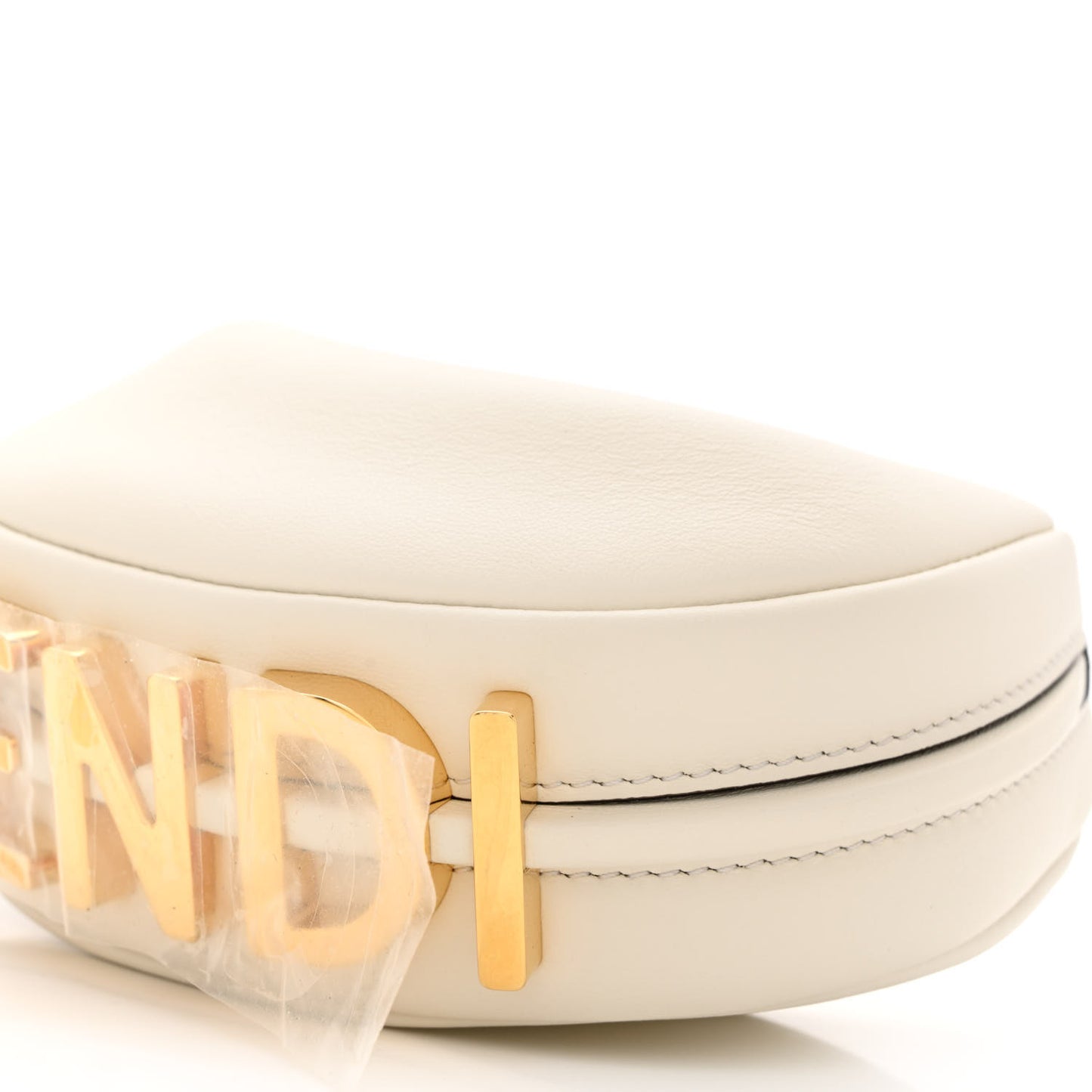 Vitello Grace Matte Nano Fendigraphy Hobo Charm White Ice