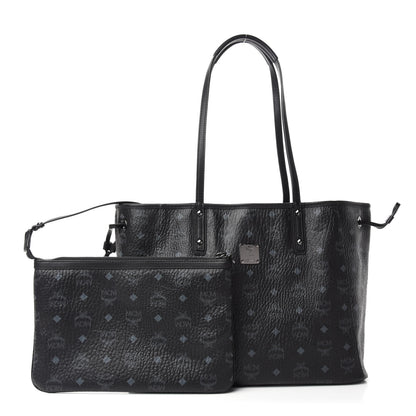 MCM Metallic Galaxy Visetos Medium Project Reversible Shopper Tote Black Multicolor 1 of 15