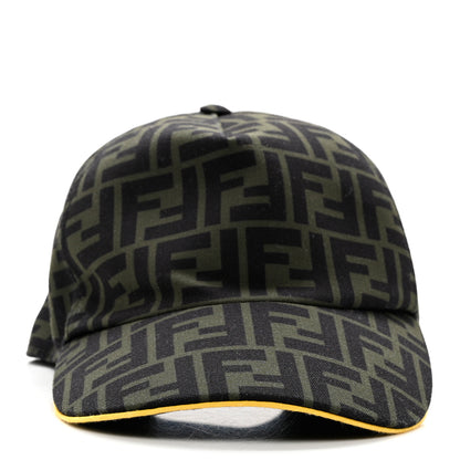 Fendi Canvas FF Reloaded Baseball Hat Tobacco Yellow 3 of 11