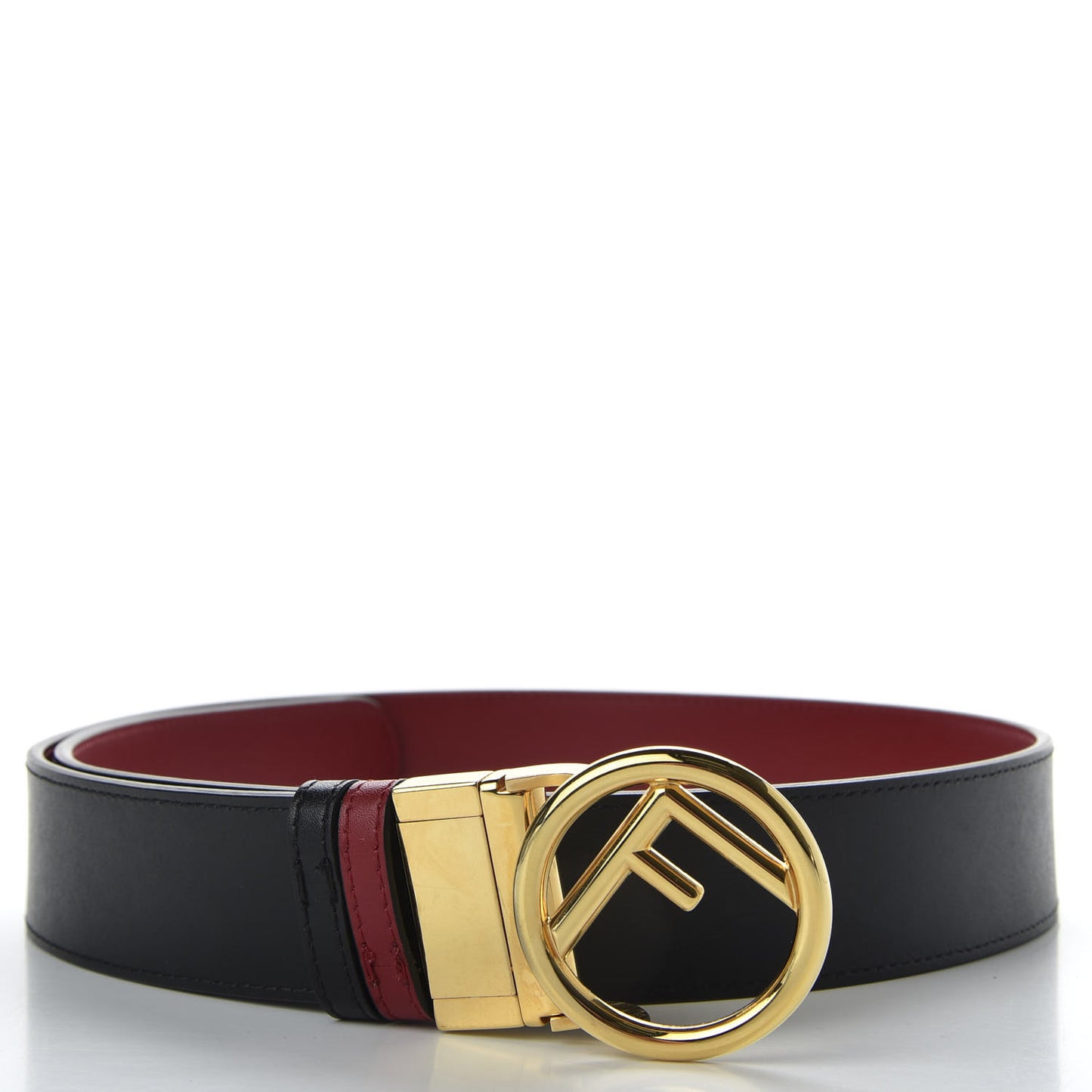 Calfskin F is Belt 85 Red Black