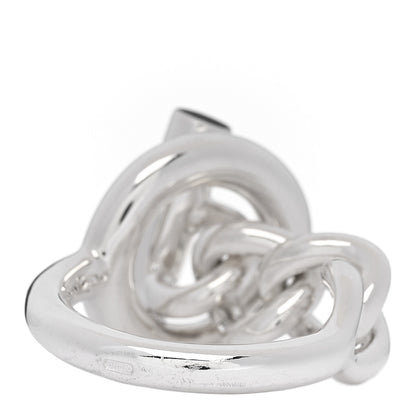 Hermes Sterling Silver GM Croisette Ring 54 6.75 3 of 5