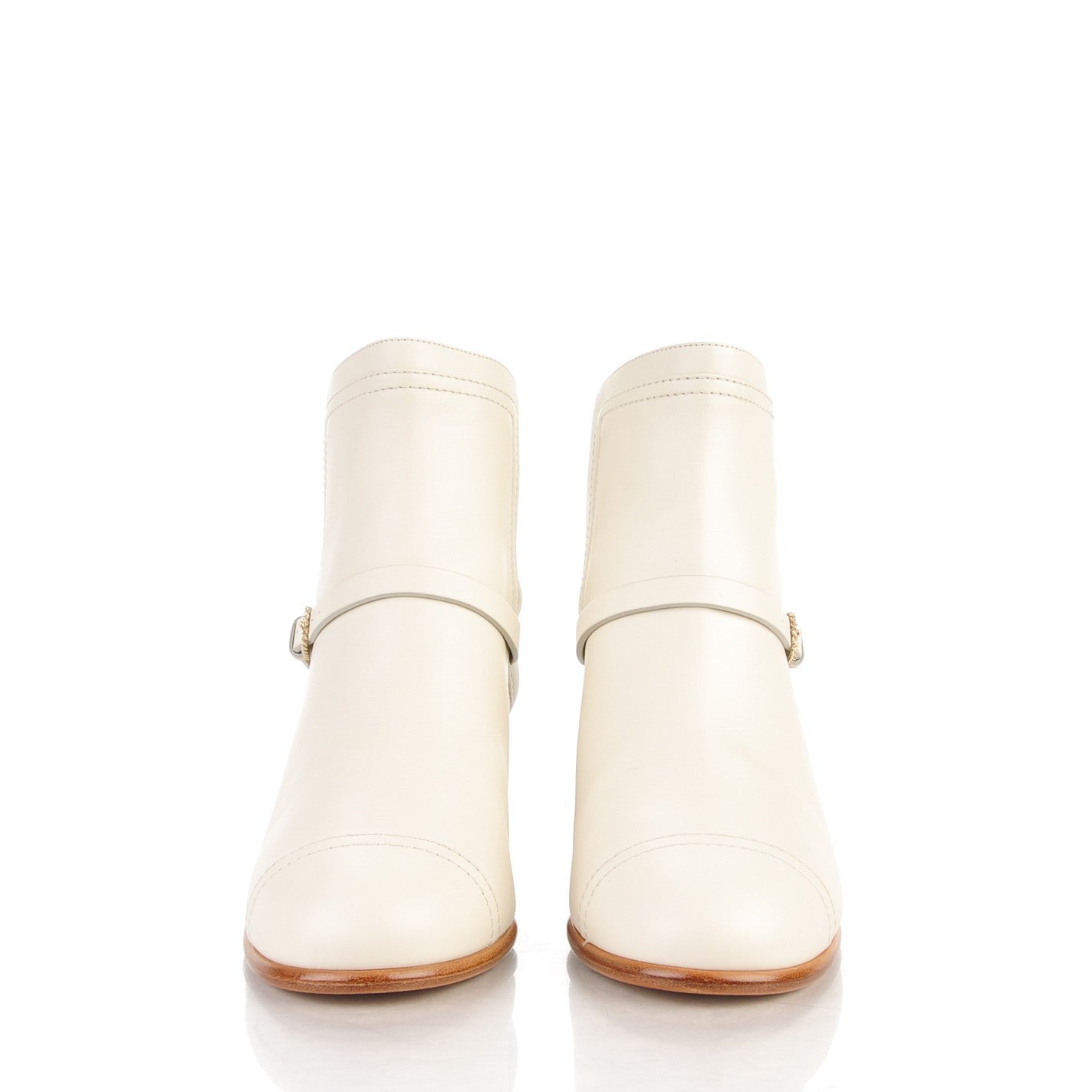 Chanel Calfskin Short Boots 36 White 2 of 8
