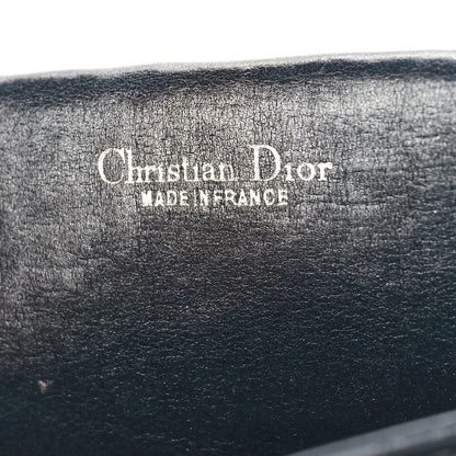 Christian Dior Monogram Flap Clutch Navy Blue 6 of 9