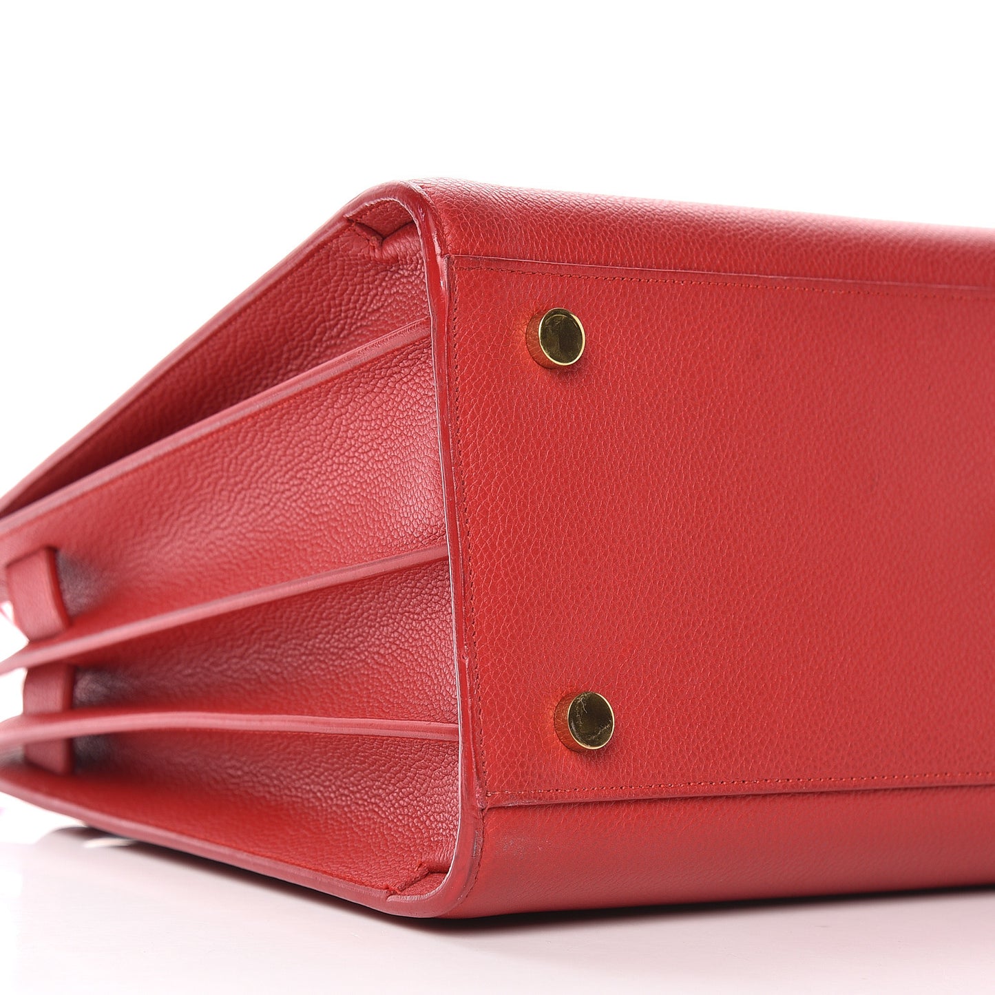 Grained Calfskin Sac De Jour Lipstick Red