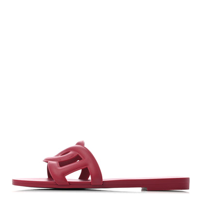 Hermes Rubber Aloha Sandals 35 Rose Baie 1 of 6