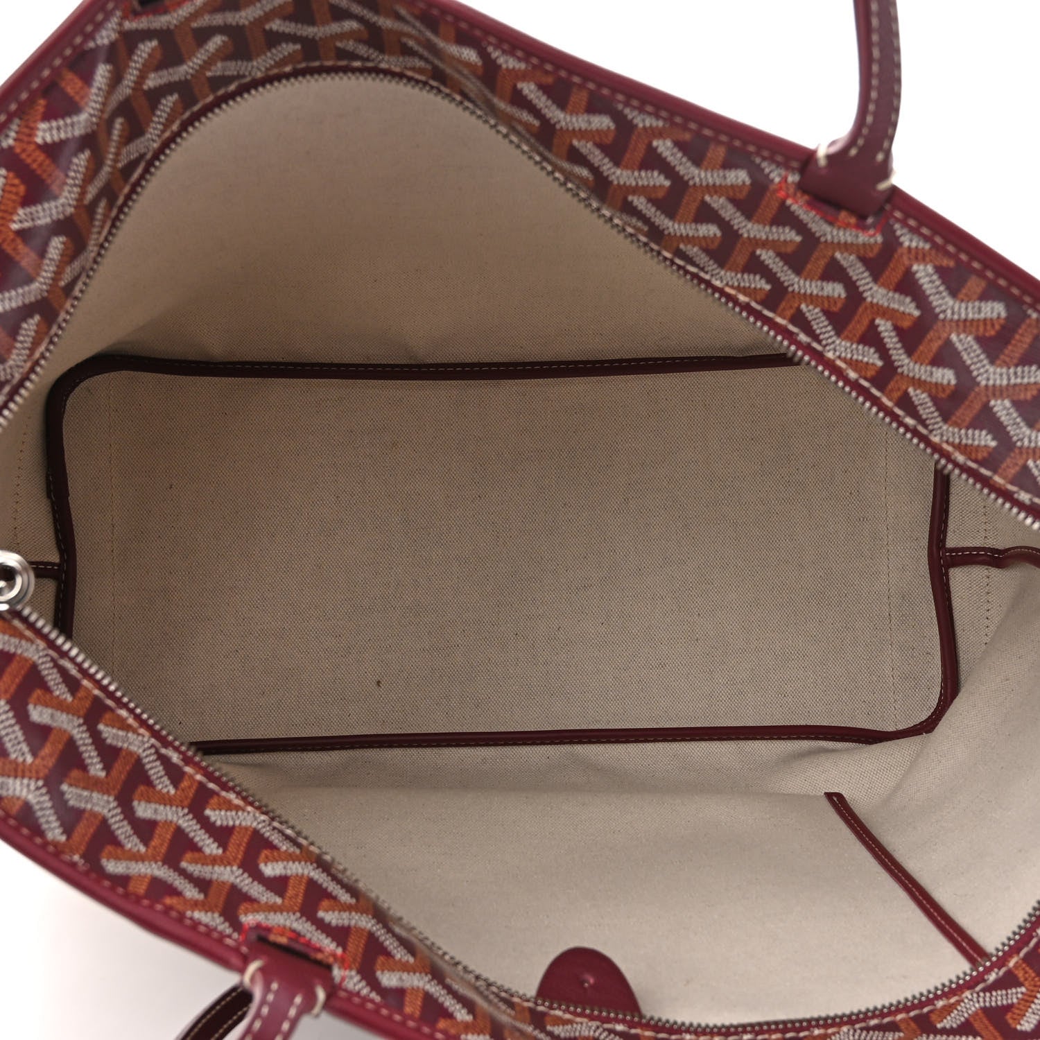 Goyard Goyardine Artois MM Burgundy 5 of 10