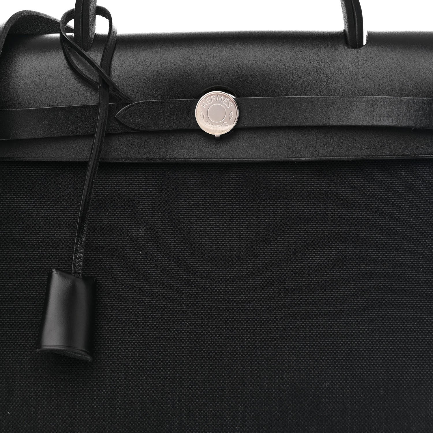 Hermes Military Toile Vache Hunter Herbag Zip Retourne 31 PM Black 9 of 13