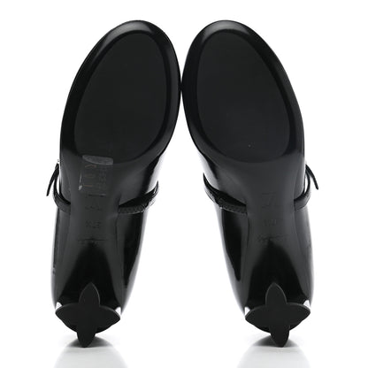 Louis Vuitton Patent Uniformes Silhouette Pumps 37.5 Black 5 of 8