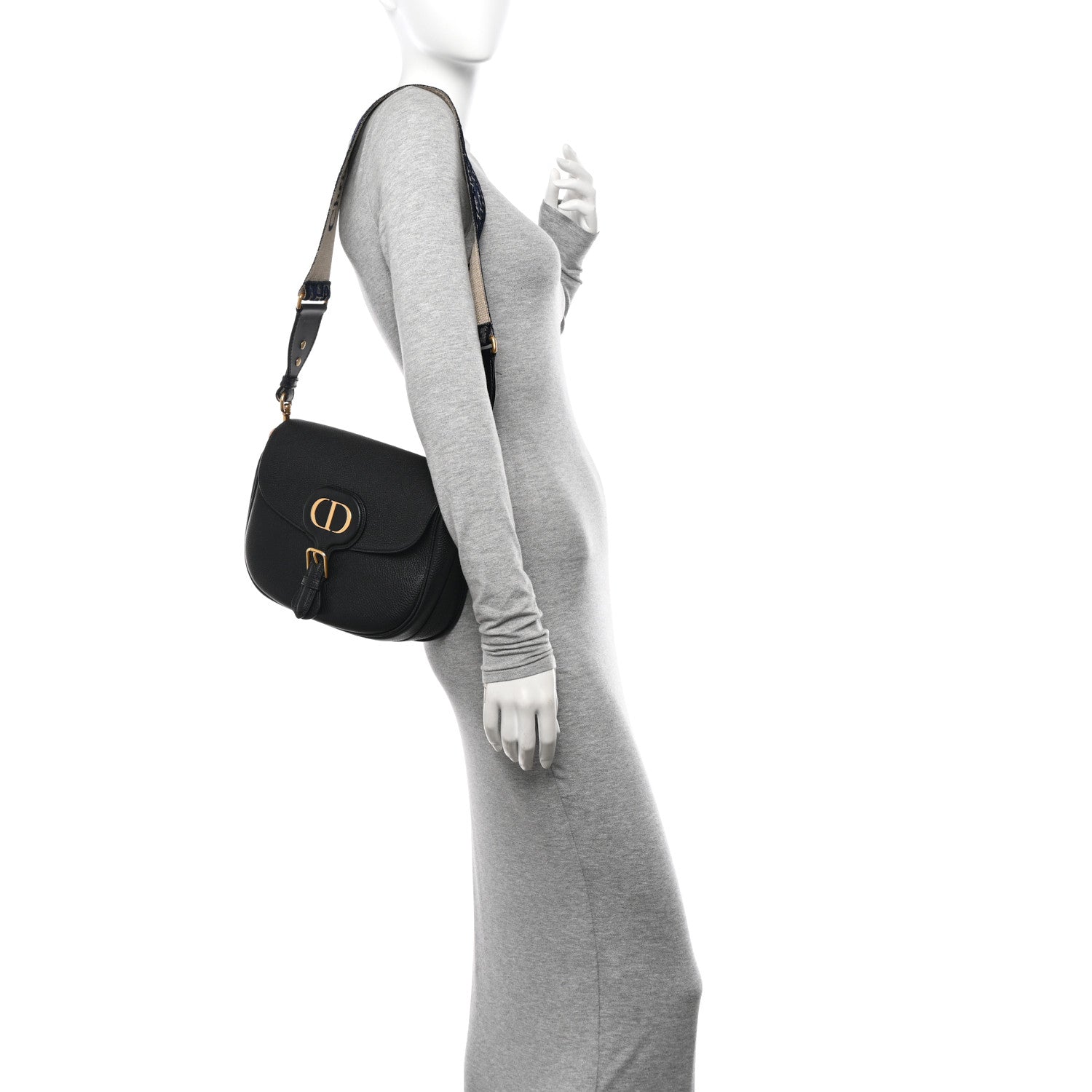 Christian Dior Grained Calfskin Large Bobby Flap Black 2 of 11
