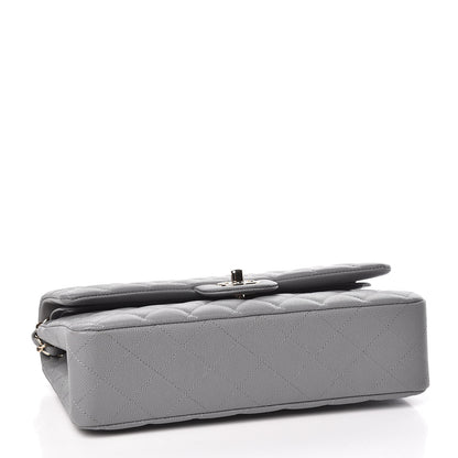 Chanel Caviar Quilted Medium Double Flap Grey 4 of 10