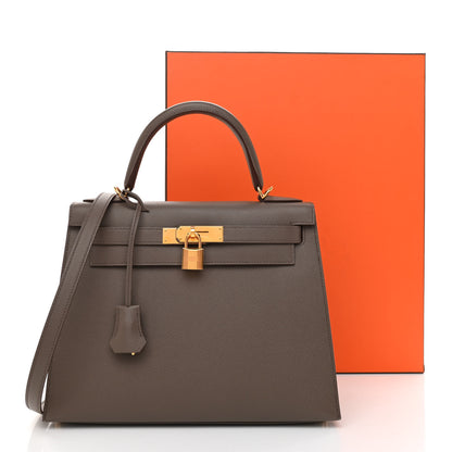 Hermes Epsom Kelly Sellier 28 Etain 11 of 11
