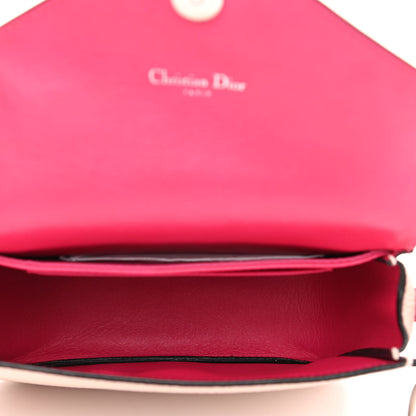 Christian Dior Bullcalf Diorissimo Promenade Envelope Pouch Fuchsia Rose Poudre 5 of 10