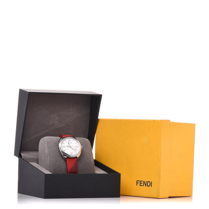 Fendi Stainless Steel Calfskin 34mm Momento Date Quartz Watch 8 of 8