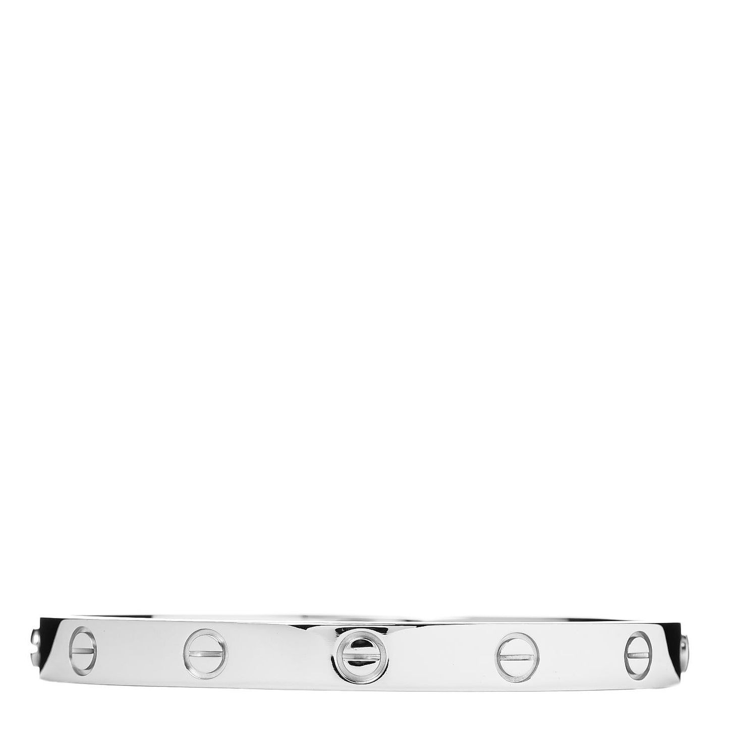 18K White Gold LOVE Bracelet 17