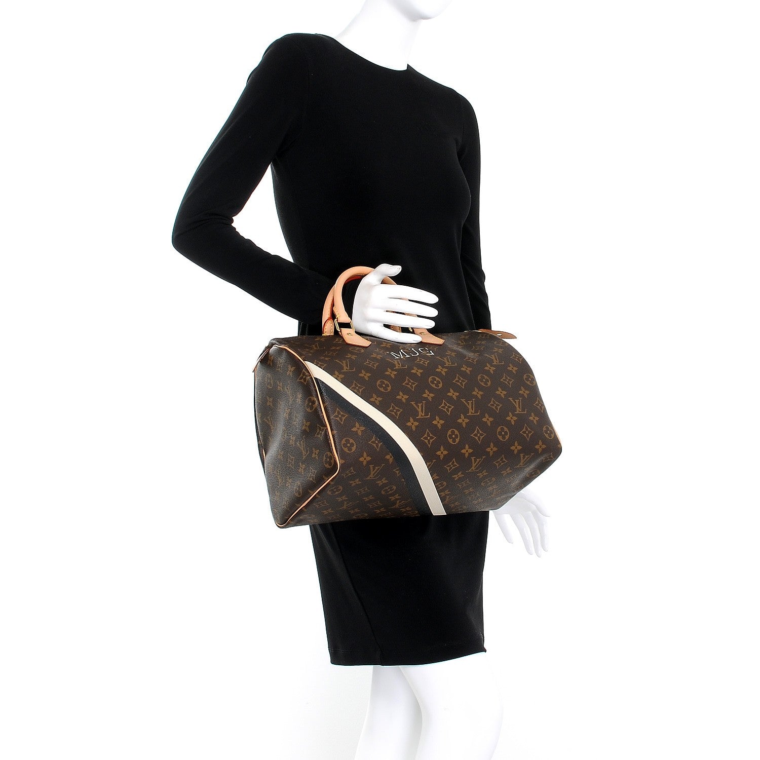 Louis Vuitton Monogram My LV Heritage Speedy 35 Black White 2 of 7