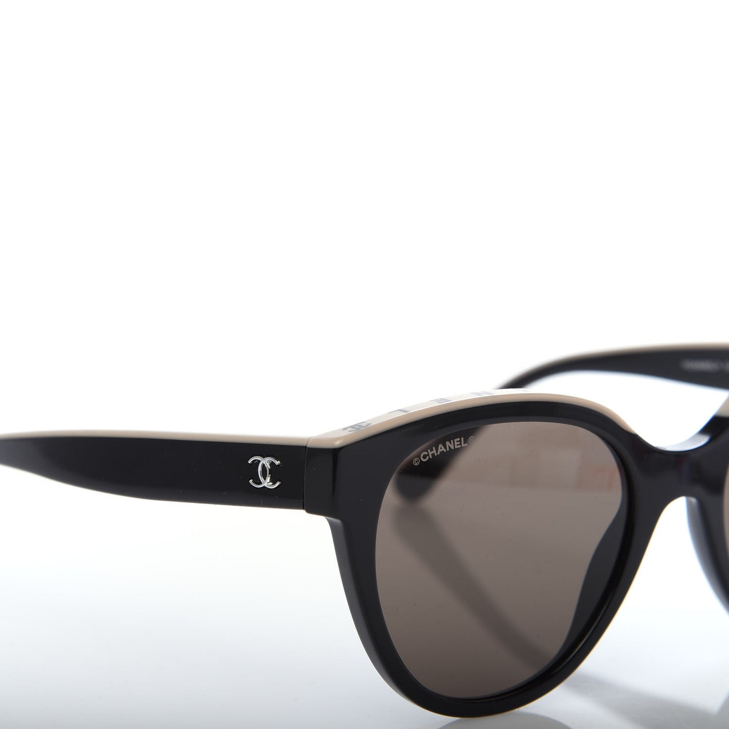 Acetate CC Butterfly Sunglasses 5414 Black Beige