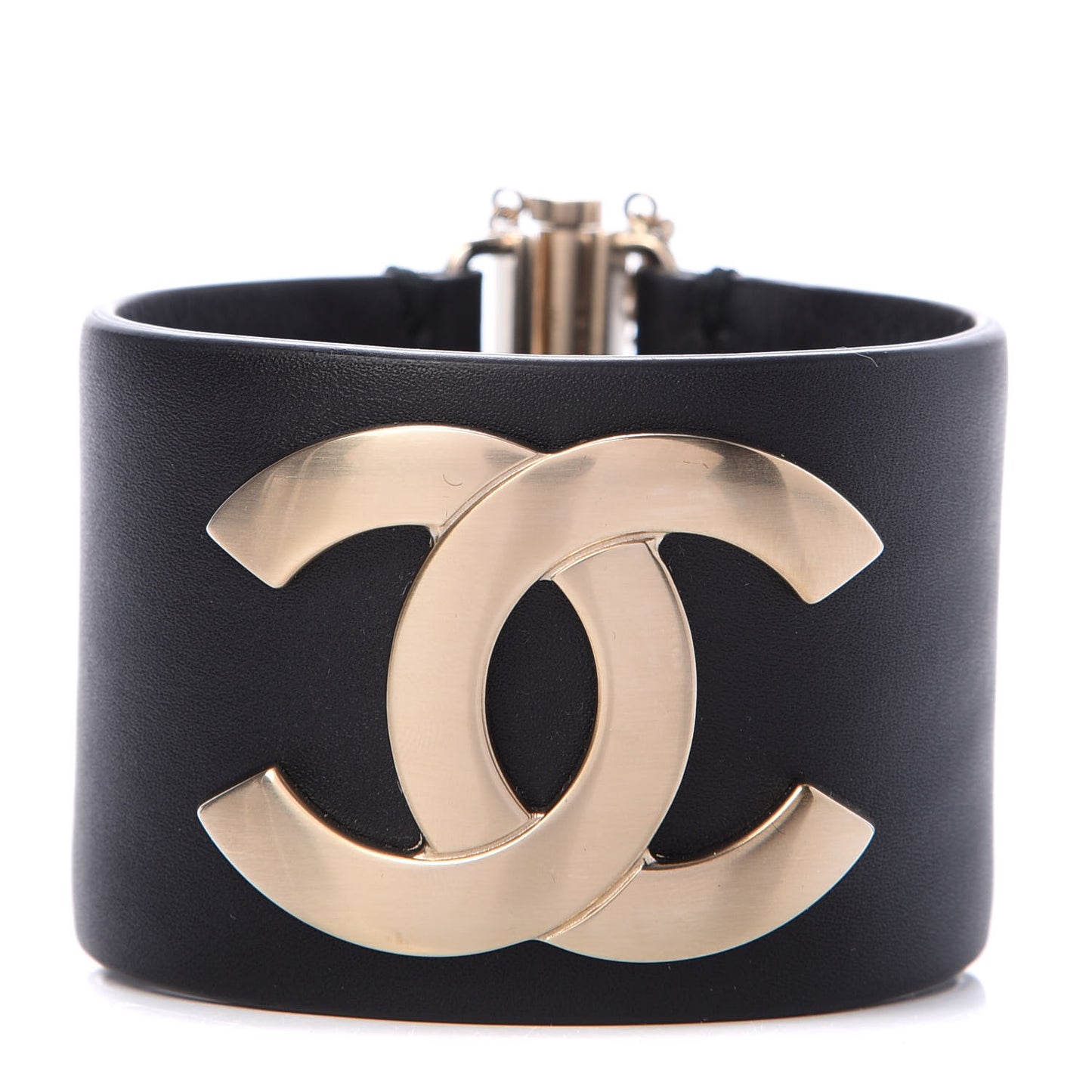 Calfskin CC Wide Cuff M Black